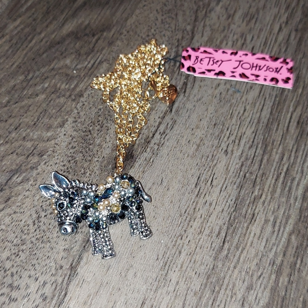 Beaded Donkey Pin NECKLACE